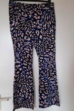 Pantalon Poppy Flared Blue Leopard van Lady Day maat L, Kleding | Dames, Ophalen of Verzenden, Zo goed als nieuw, Maat 38/40 (M)