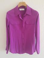 100% ZIJDE EQUIPMENT BLOUSE MEDIUM, Kleding | Dames, Maat 38/40 (M), Equipment, Paars, Ophalen of Verzenden