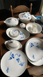 Servies van Schönwald wit met blauwe klimop, Antiek en Kunst, Antiek | Servies compleet, Ophalen of Verzenden