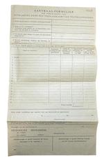 Blanco aanvraagformulier texielbonnen ww2, Verzamelen, Militaria | Tweede Wereldoorlog, Verzenden, Landmacht, Duitsland