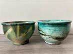 Set raku gestookte kommen keramiek, Antiek en Kunst, Ophalen of Verzenden