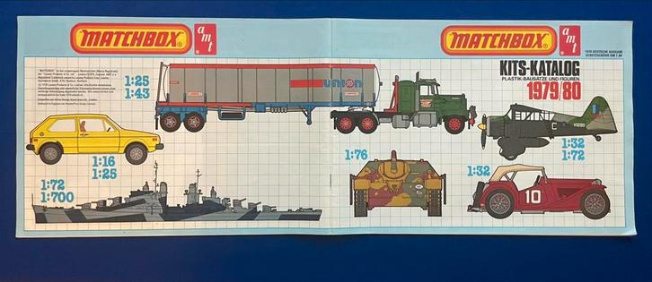 Vintage Matchbox kit catalogus 1979/1980, Hobby en Vrije tijd, Modelbouw | Overige, Zo goed als nieuw, Ophalen of Verzenden