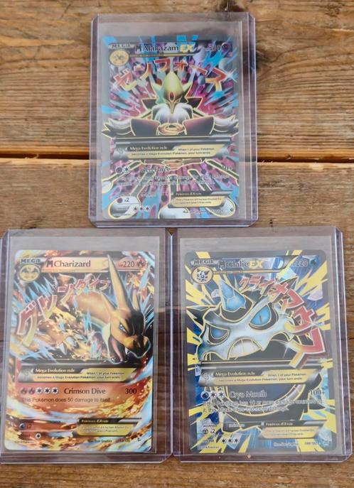 M Charizard Ex, M Alakazam EX en M Glalie EX, Hobby en Vrije tijd, Verzamelkaartspellen | Pokémon, Zo goed als nieuw, Meerdere kaarten