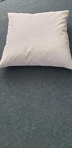 Zgan. Hoofdkussen met echte veren.80 x 80 cm, Ophalen of Verzenden, Zo goed als nieuw, Wit, Vierkant