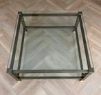 Glazen salontafel, Huis en Inrichting, Tafels | Salontafels, Ophalen, 100 tot 150 cm, Vierkant, 50 tot 100 cm