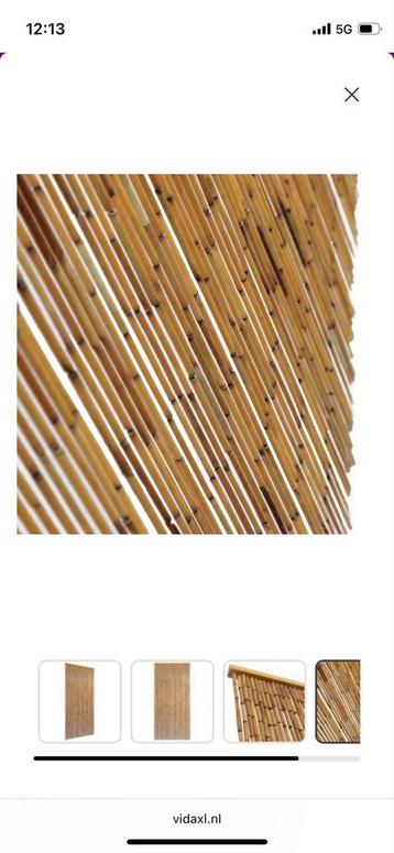 Bamboe Vliegengordijn 90x200cm - Nieuw in Doos beschikbaar voor biedingen