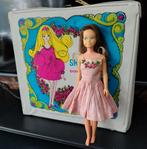 Barbie Skipper jaren 60 en kleding koffer Mattel, Ophalen of Verzenden, Gebruikt, Pop