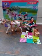Schleich horse club 42467 paard voor de kar, Ophalen of Verzenden, Zo goed als nieuw, Jongen of Meisje