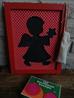 Engelen Krijtbordje  Rood met witte Stippen, Ophalen of Verzenden, Zo goed als nieuw