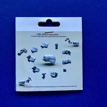 LiveResin LRE35025 US Army ACH/MICH helmet acc SET 1/35 beschikbaar voor biedingen
