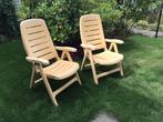 2 tuinstoelen. Samen €4, Ophalen, Gebruikt, Kunststof, Verstelbaar