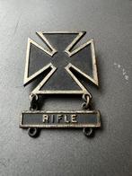 WO2 Amerikaans STERLING Marksman Badge Rifle M1 Garand 1903, Verzamelen, Verzenden, Nederland, Embleem of Badge