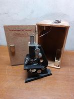 Reichert Wien Microscoop – Vintage – Incl. Houten Kist, Audio, Tv en Foto, Optische apparatuur | Microscopen, Ophalen of Verzenden