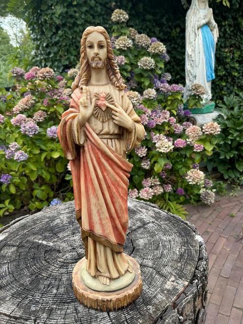 Heiligenbeeld ❤️ Jezus Heilig hart voor binnen/buiten, Antiek en Kunst, Antiek | Religie, Ophalen of Verzenden