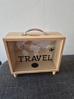 Travel spaarkoffer, Huis en Inrichting, Woonaccessoires | Krantenbakken en Lectuurbakken, Ophalen, Nieuw