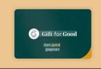 €50 Gift for Good Cadeaukaart, Eén persoon, Cadeaubon
