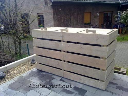 Container ombouw van gebruikt steigerhout!, Tuin en Terras, Tuinwanddecoratie, Nieuw, Ophalen of Verzenden