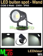 LED tuin lamp spot wandlamp tuinspot ledspot 5W 230V Wit, Huis en Inrichting, Lampen | Spots, Metaal of Aluminium, Nieuw, Ophalen of Verzenden