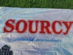 Sourcy mineraalwater vlag - 145 x 100 cm., Ophalen of Verzenden, Zo goed als nieuw