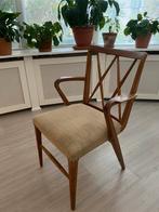 Vintage Eetkamerstoelen v  A.A. Patijn 2 kruisstoelen, Gebruikt, Twee, Bruin, Ophalen of Verzenden