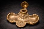 Antieke bronzen inktpot Art Nouveau ca. 1900,, Ophalen of Verzenden, Koper of Brons