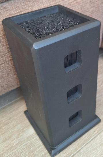 Messenblok zwart hout spaghettivulling nieuw beschikbaar voor biedingen
