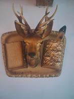 Vintage wandornament hert, Huis en Inrichting, Woonaccessoires | Wanddecoraties, ., Ophalen of Verzenden, Zo goed als nieuw, .
