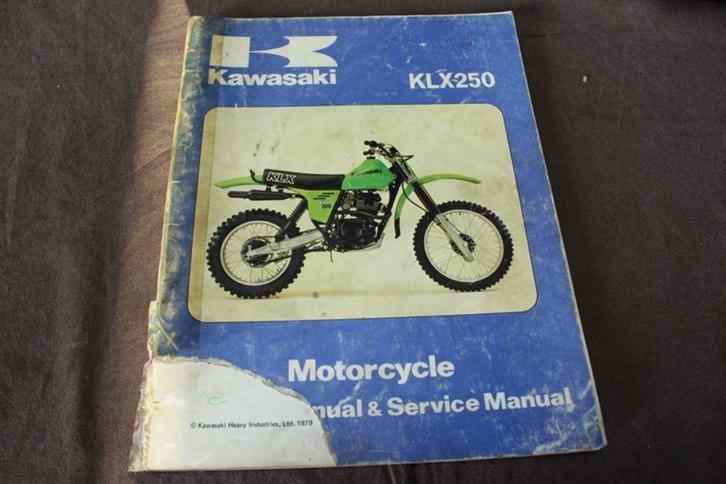 Kawasaki KLX250 1979 owner's service manual LX250-A1, Motoren, Handleidingen en Instructieboekjes, Kawasaki, Ophalen of Verzenden