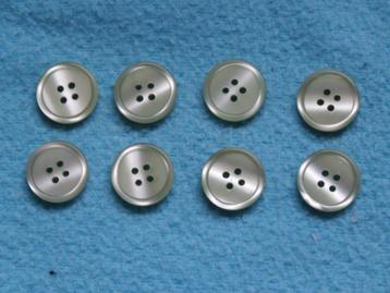 8 vintage lichtgroene knopen 1,8 cm doorsnede beschikbaar voor biedingen