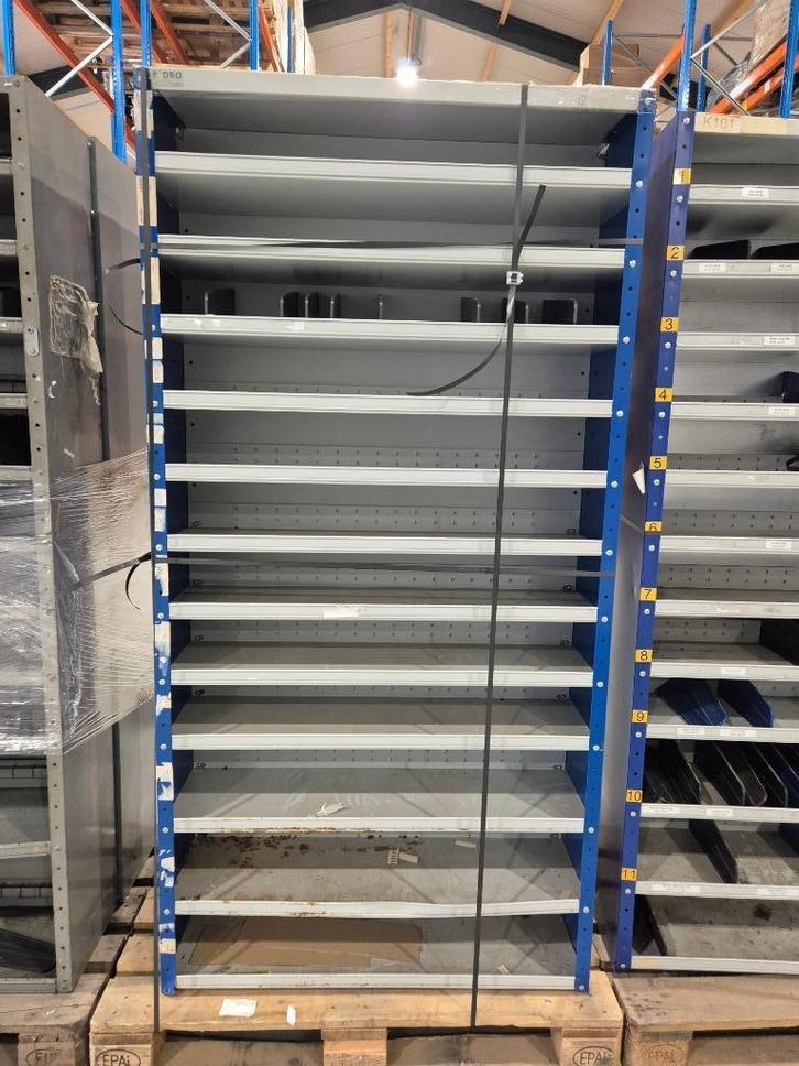 Vakkenkast Magazijn 1000x300x1980 10 stuks, Huis en Inrichting, Kasten | Roldeurkasten en Archiefkasten, Gebruikt, 150 tot 200 cm
