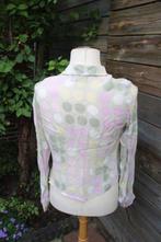 Blouse kaki/ roze/ geel Caroline Biss 36  OPRUIMING vaste pr, Kleding | Dames, Geel, Ophalen of Verzenden, Maat 36 (S), Gedragen