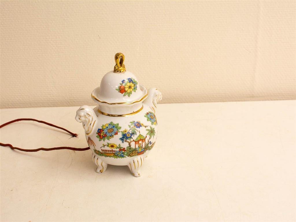 Parfumlampje met tijgerkoppen 29070, Ophalen of Verzenden, Gebruikt, Minder dan 50 cm