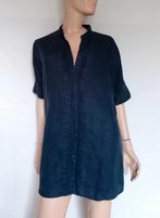 ADAGIO Blouse , Maat 44 , LINNEN, Verzenden, Zo goed als nieuw, Maat 42/44 (L), Blauw