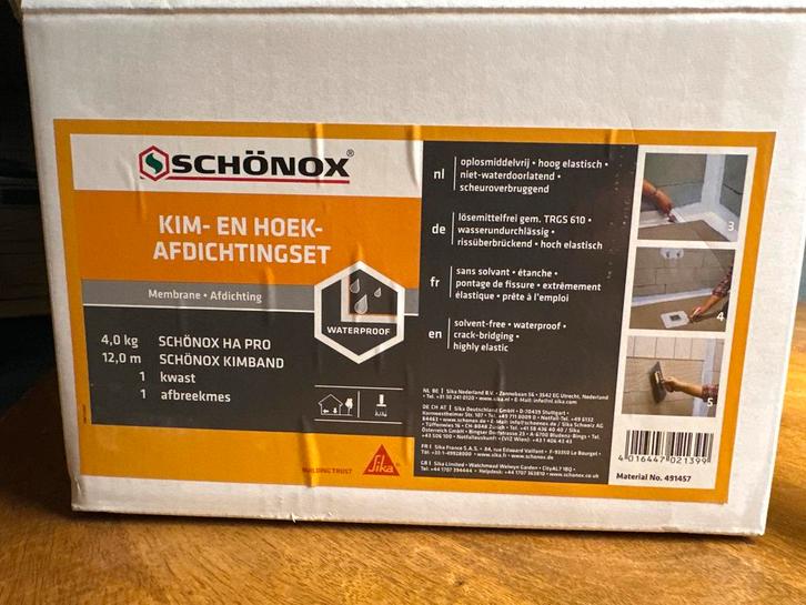 Schönox Kim- en Hoekafdichtingsset, Doe-het-zelf en Verbouw, Isolatie en Afdichting, Nieuw, Vloerisolatie, Overige materialen