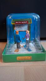Zgan skieend stel lemax kerstdorp, Diversen, Kerst, Ophalen of Verzenden, Zo goed als nieuw
