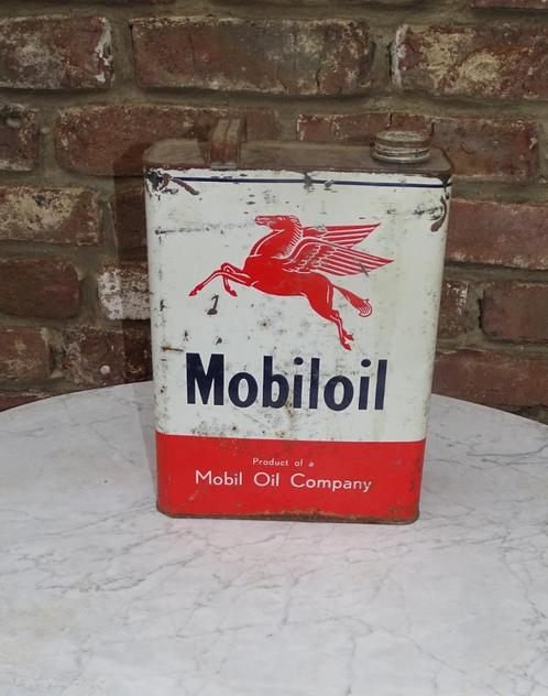 groot mobil oil olieblik, Antiek en Kunst, Curiosa en Brocante, Ophalen
