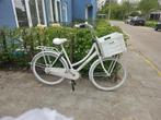 Mooie Witte fiets te koop met fietsbak, Gebruikt, Fully, Dames, Ophalen