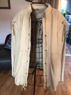 vintage off-white kalfsleren jas, Ophalen of Verzenden, Gedragen, Maat 38/40 (M), Beige