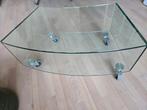 tv tafel of salontafel, Huis en Inrichting, Tafels | Sidetables, Ophalen, Gebruikt, 50 tot 100 cm, Glas