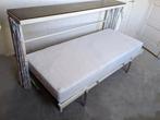 Ruimtebesparend opklapbed met zgan 1 persoonsmatras, Ophalen, 100 cm, Eenpersoons, 190 cm of minder