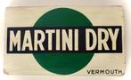 Handgeschilderd Italiaans bord / Martini Dry Vermouth, Verzamelen, Verzenden, Reclamebord