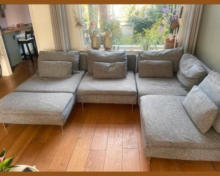 Söderhamn ikea bank/ hoekbank, Huis en Inrichting, Banken | Complete zithoeken, Zo goed als nieuw, Ophalen of Verzenden
