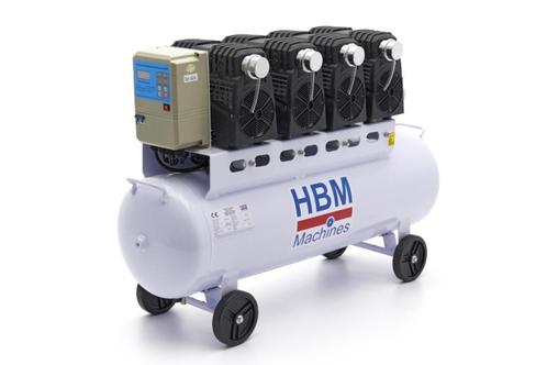 HBM 120 Liter PROFI LOW NOISE compressor | GRATIS VERZENDING, Doe-het-zelf en Verbouw, Compressors, Nieuw, 6 tot 10 bar, 100 liter of meer