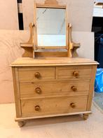 Antieke commode met spiegel, Kinderen en Baby's, Kinderkamer | Commodes en Kasten, Gebruikt, 75 tot 100 cm, Minder dan 50 cm, Commode