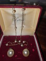 Parel Oorstekkers met zilver, Sieraden, Tassen en Uiterlijk, Ophalen of Verzenden, Zilver, Zilver