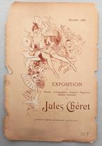Lithografie Jules Chéret 1889 Exposition - art nouveau, Antiek en Kunst, Kunst | Litho's en Zeefdrukken, Ophalen of Verzenden