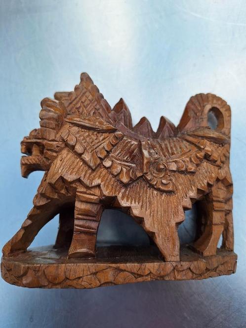 Mooi gesneden beeldje Barong.DALEN,DRENTHE, Antiek en Kunst, Kunst | Niet-Westerse kunst, Ophalen of Verzenden