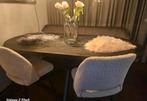 Ovale Visgraat Eettafel Zwart Mangohout~ Mooi & Sfeervol, Huis en Inrichting, Tafels | Eettafels, Stoer, 150 tot 200 cm, 200 cm of meer
