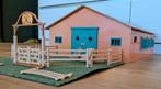 Kids Globe paardenstal met Schleich buitenbak, Ophalen, Gebruikt, Poppenhuis