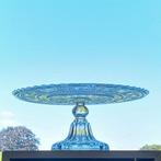 Taartschaal Persglas Art Deco, Ophalen of Verzenden